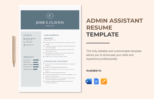 Admin Assistant Resume