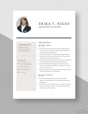 Admin Officer Resume