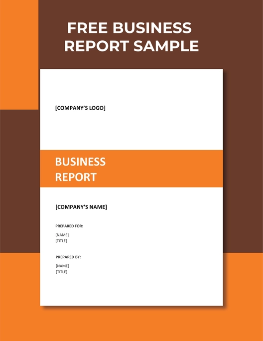Business Report Sample Template