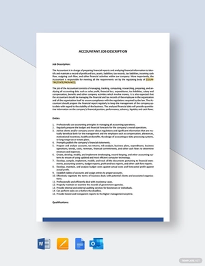 General Accountant Job Description