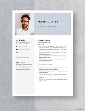 Admin Supervisor Resume