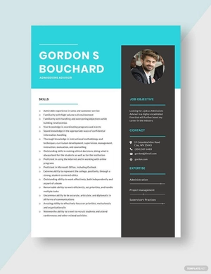 Admissions Advisor Resume