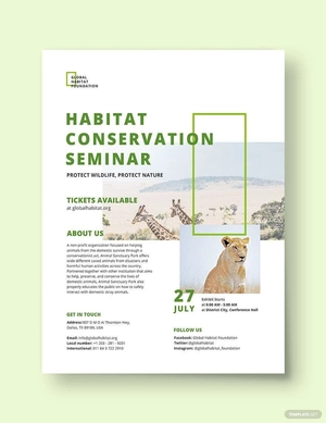 Conservation Flyer Template