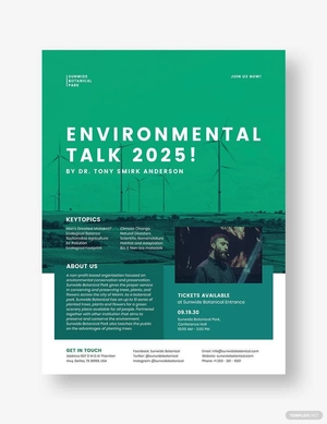 Environmental Conservation Flyer Template