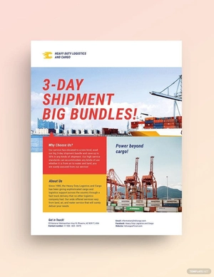 Logistics Flyer Template