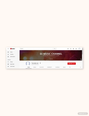 DJ YouTube Channel Template