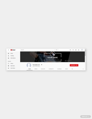DJ YouTube Channel Art Template