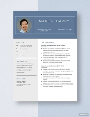 Accounts Payable Specialist Resume