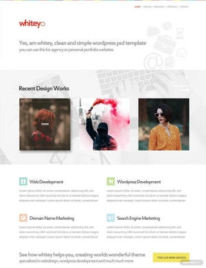 Web Design Company PSD Website Template