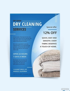 Dry Cleaning Flyer Template