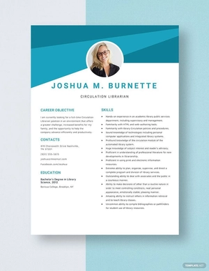 Circulation Librarian Resume