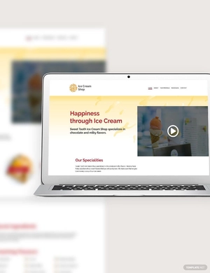 Ice-Cream Bootstrap Landing Page Template