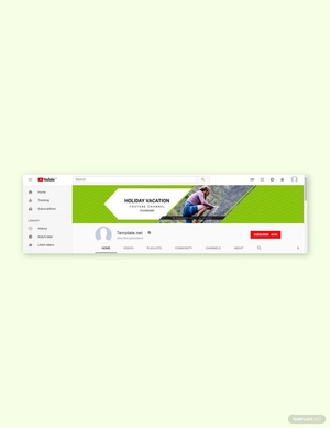 YouTube Vacation Channel Template