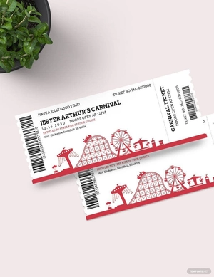 Carnival Event Ticket Template