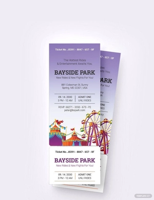 Carnival Party Ticket Invitation Template