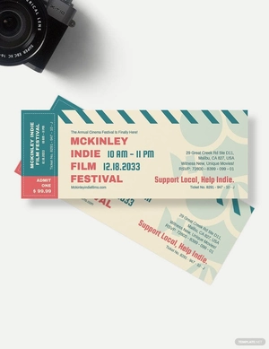 Cinema Event Ticket Template