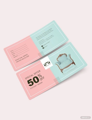 50% Discount Voucher Template