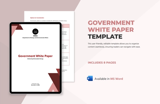 Government White Paper Template