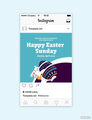 Instagram Easter Sunday Template