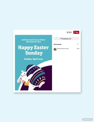 Pinterest Easter Sunday Template