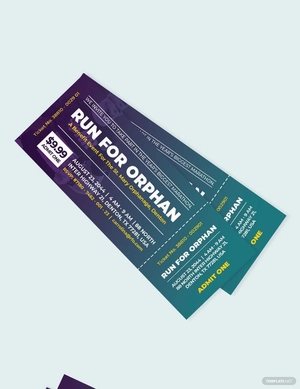 Blank Ticket Invitation Template