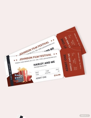 Cinema Ticket Template