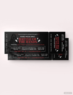 Simple Ticket Invitation Template