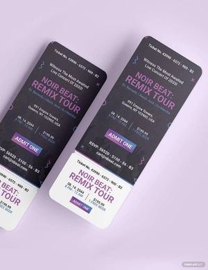 Concert Ticket Invitation Template