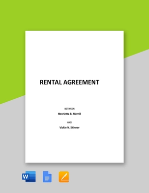 Simple Rental Agreement Template