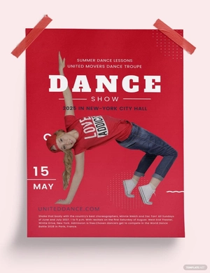 Dance poster template