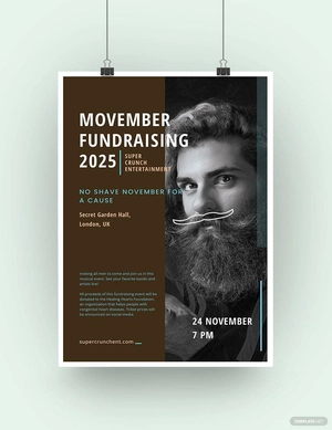 Movember Fundraising Poster Template Movember Fundraising Poster Template