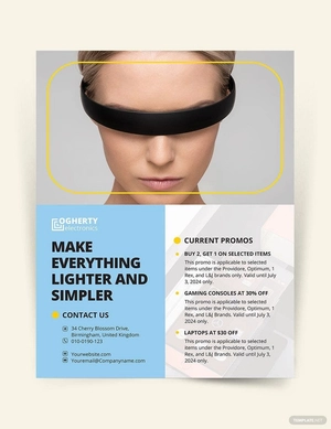 Electronic Product Flyer Template