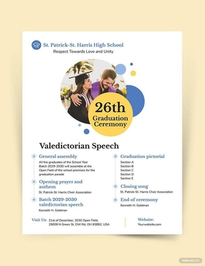 Graduation Ceremony Flyer Template