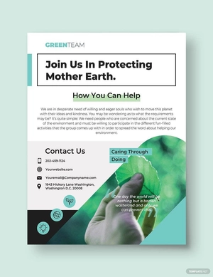 Green Flyer Template