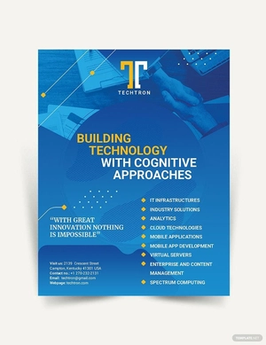 IT Company Flyer Template