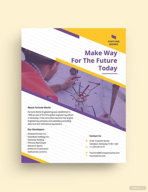 Manufacturing Engineering Flyer Template
