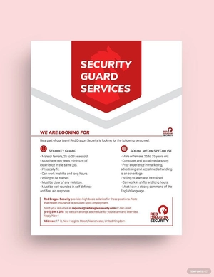 Security Guard Services Flyer Template