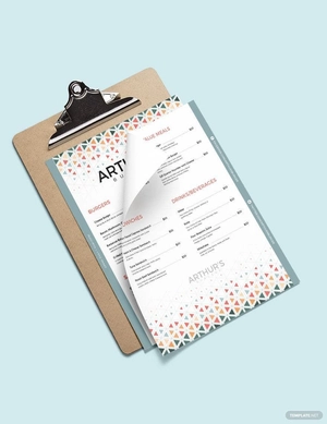 Creative Burger Menu Template