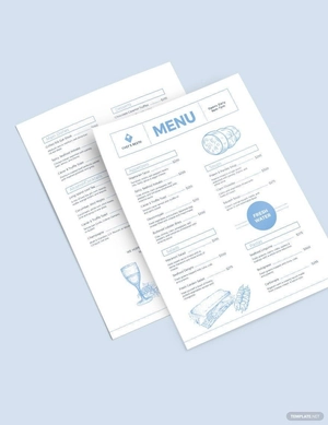 Modern Dinner Menu Template