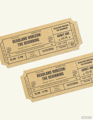 Movie Event Ticket Template