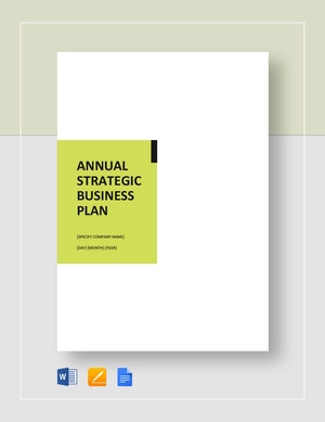 1 Year Annual Strategic Plan Template