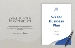 5 Year Business Plan Template 5 Year Business Plan Template