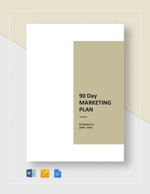 90 Day Marketing Plan Template