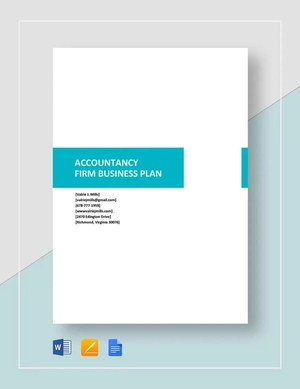 Accountancy Firm Business Plan Template Accountancy Firm Business Plan Template