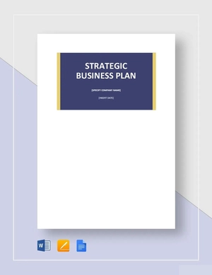 Blank Strategic Plan Template