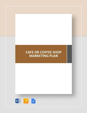 Cafe or Coffee Shop Marketing Plan Template
