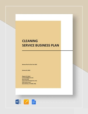 Cleaning Service Business Plan Template