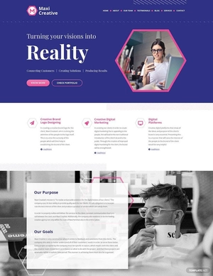 Creative Agency PSD Landing Page Template