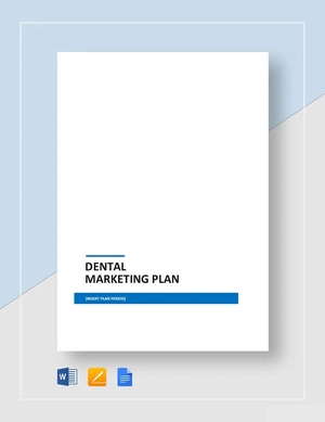 Dental Marketing Plan Template