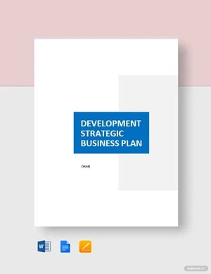 Development Strategic Plan Template Development Strategic Plan Template